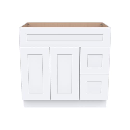 HCIOAN Solid Wood Bathroom Vanity view 5