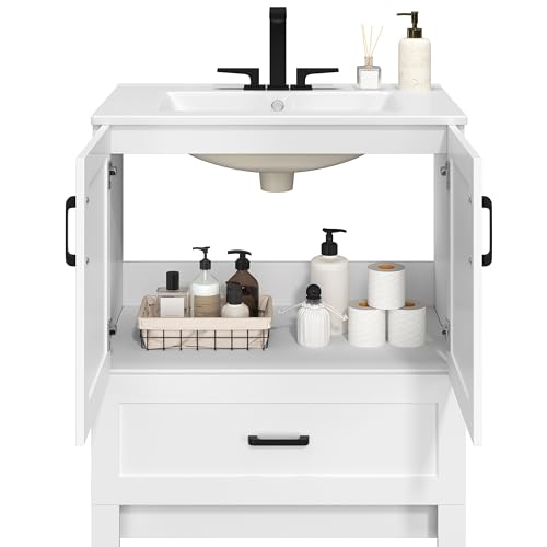 Yaheetech 30" Bathroom Vanity with view 5