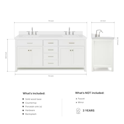 DKB Alenza 72 Inch Bathroom view 2