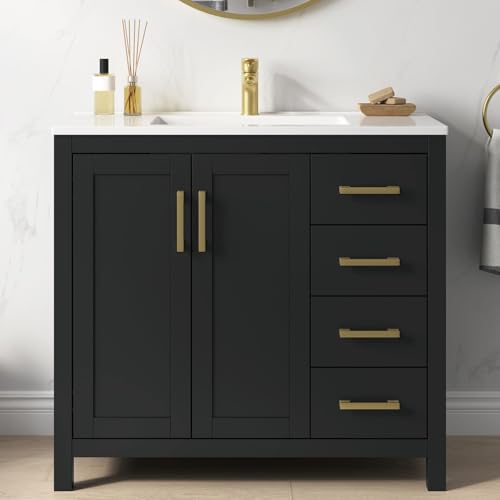 DELUXE LIVING 36 Inch Bathroom