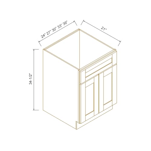 HCIOAN Solid Wood Bathroom Vanity view 3