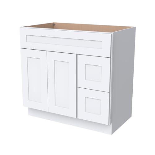 HCIOAN Solid Wood Bathroom Vanity
