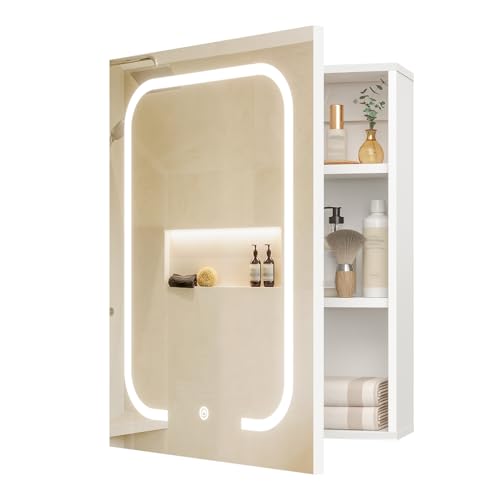 CHOEZON Lighted Bathroom Medicine Cabinet