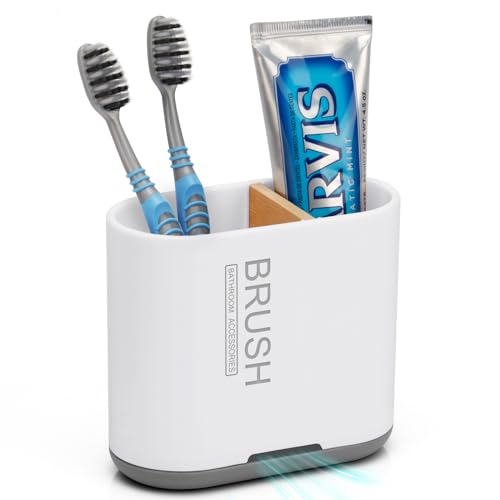 Bamboo Toothbrush Holder for Bathrooms