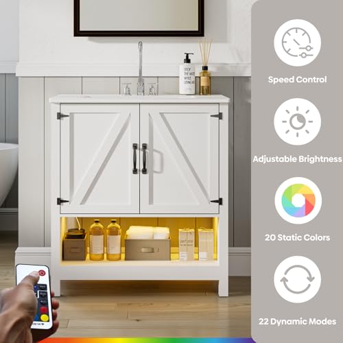 ELEVACHIC 30" Bathroom Vanity with view 5