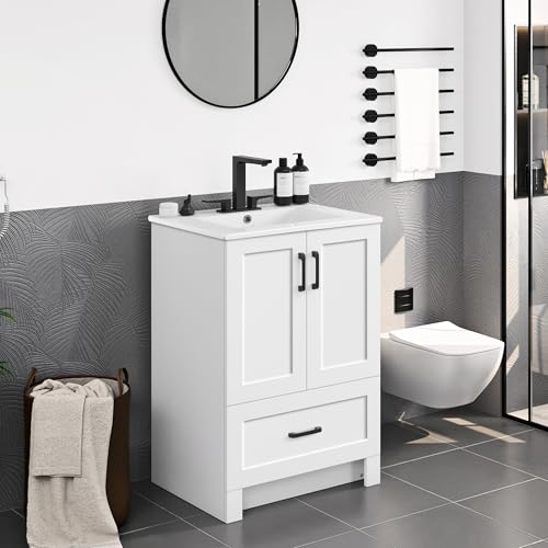 Yaheetech 24.5 Inch Modern Bathroom