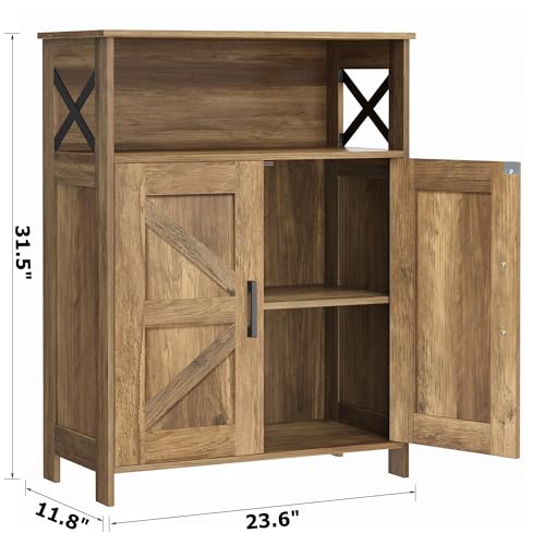Homhedy Farmhouse Bathroom Storage Cabinet view 3
