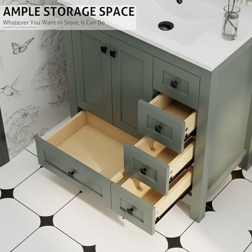 eclife 30" Bathroom Vanities with view 4