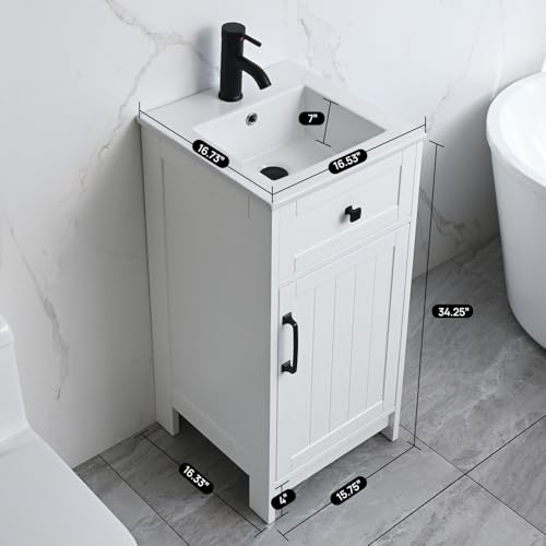 ALBAD 16-Inch Modern Bathroom Vanity view 2