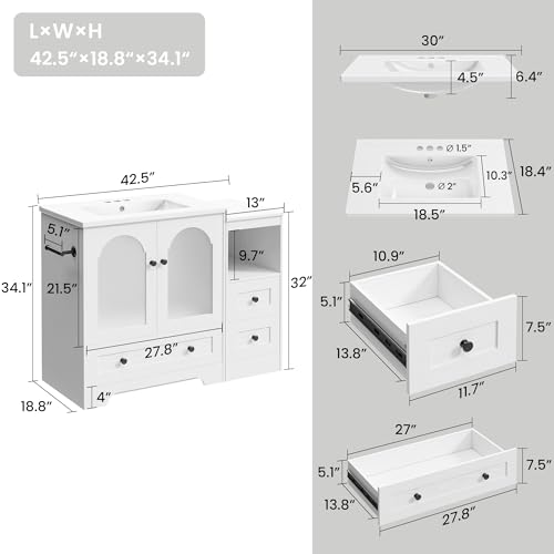 IRONCK 42 Inch Bathroom Vanity view 2