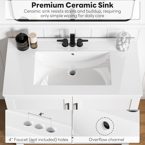 LIKIMIO 36" Bathroom Vanity with view 4
