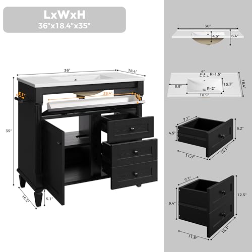 LIKIMIO 36 Inch Bathroom Vanity view 2