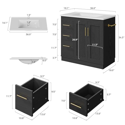 IRONCK 36 Inch Bathroom Vanity view 2