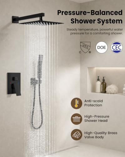 gotonovo Rainfall Bathroom Shower System view 2