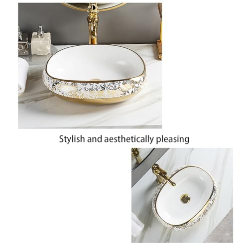 WYRNOBRX Bathroom Vessel Sink 18" view 4