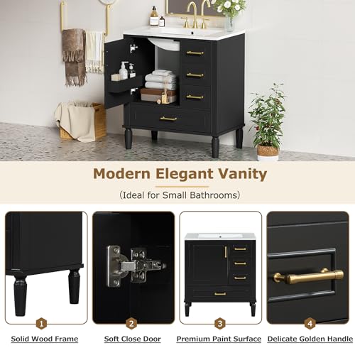 30 Inch Bathroom Vanity with view 5