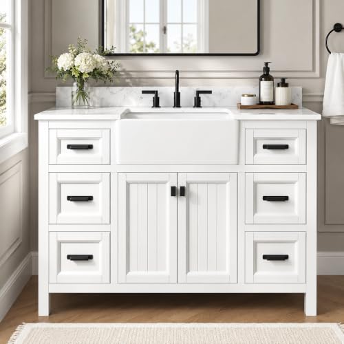 DELUXE LIVING 48 Inch White