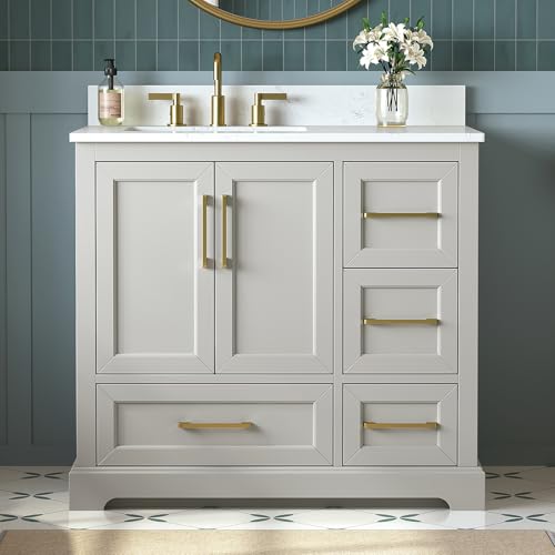 DELUXE LIVING 36 Inch Bathroom