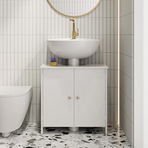 eclife Bathroom Pedestal Sink Storage