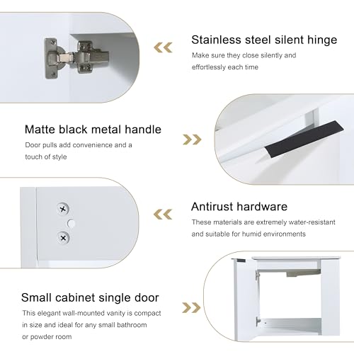Beingnext 22" Small Floating Vanity view 4