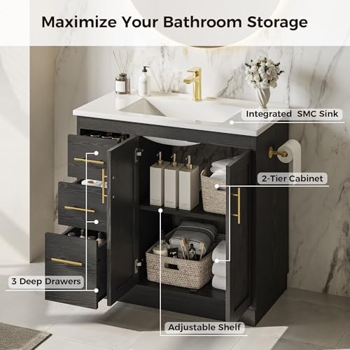IRONCK 36 Inch Bathroom Vanity view 3