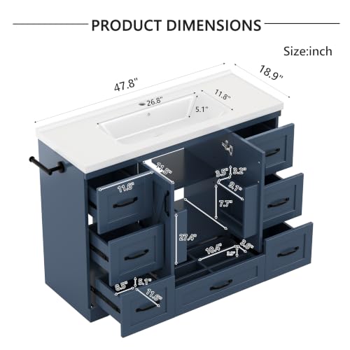 Bellemave 48" Bathroom Vanity with view 2