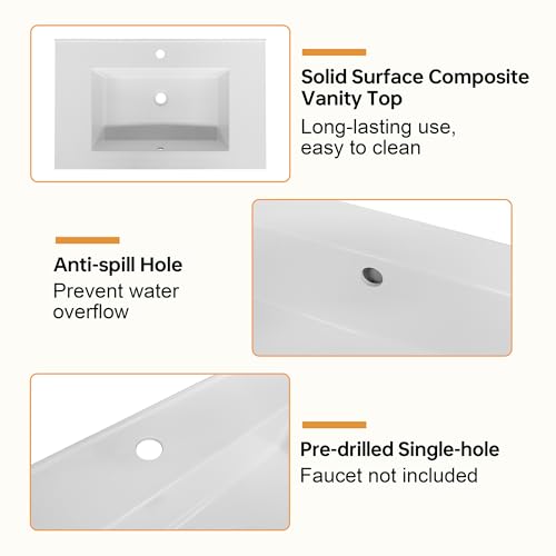 36 Inch Bathroom Vanity with view 5