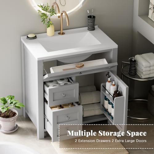 Shahoo 30" Bathroom Vanity with view 3