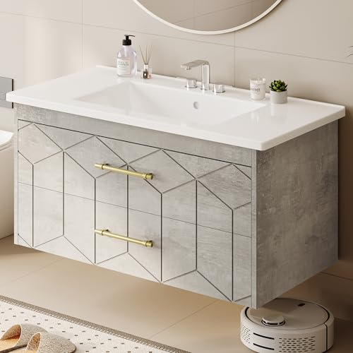 IDEALHOUSE Floating Bathroom Vanity with
