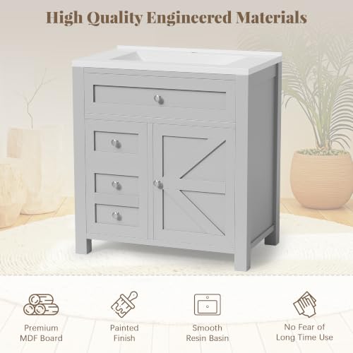Shahoo 30" Bathroom Vanity with view 5