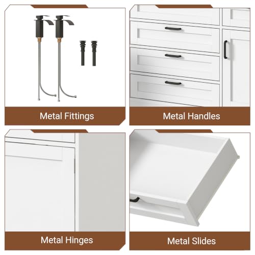 59" Bathroom Vanities Cabinet with view 5
