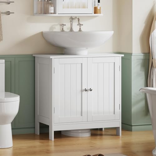 TEENFON Pedestal Sink Storage Cabinet
