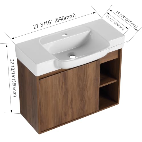 NicBex 28" Bathroom Vanity with view 2