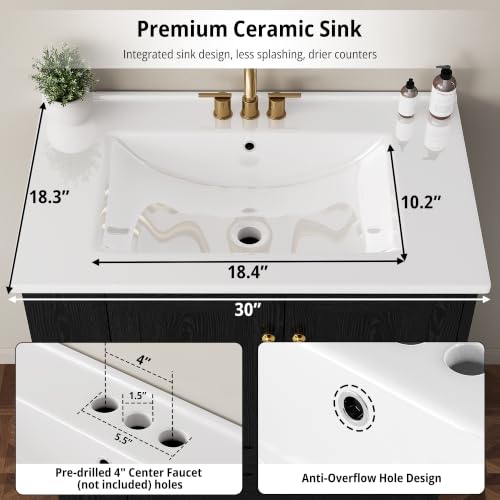 IRONCK Bathroom Vanity with Ceramic view 5