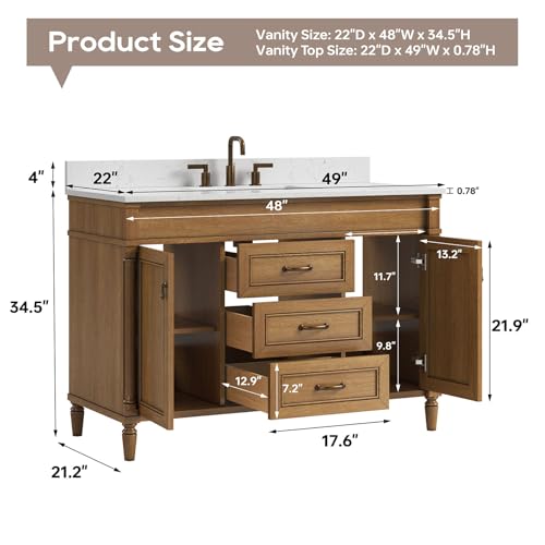 DELUXE LIVING 48 Inch Bathroom view 2