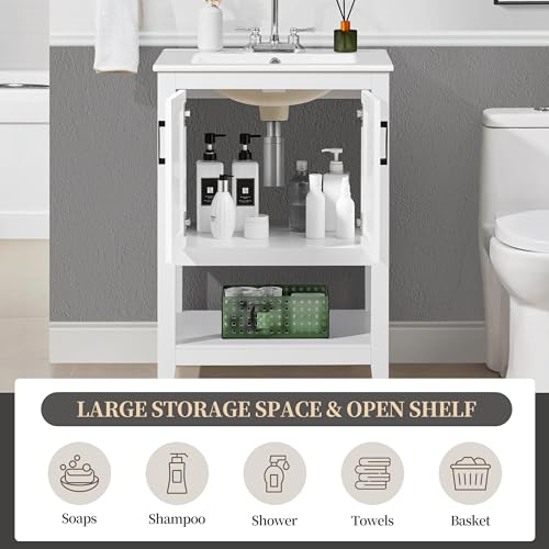 Yaheetech 24" Modern Bathroom Vanity view 4
