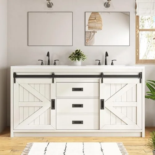 LUXOAK 60 double vanity storage