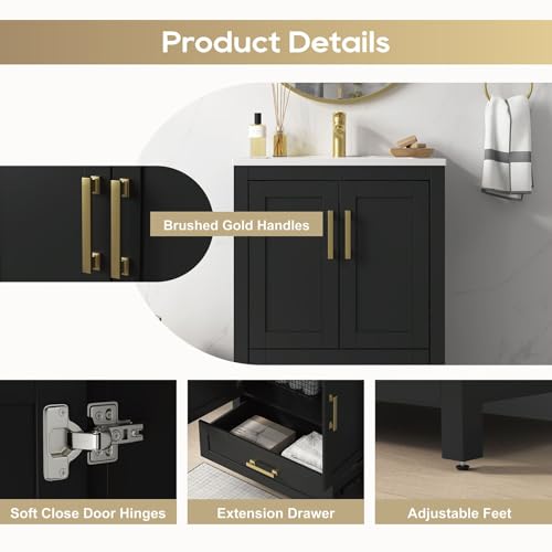 DELUXE LIVING 24 Inch Bathroom view 5
