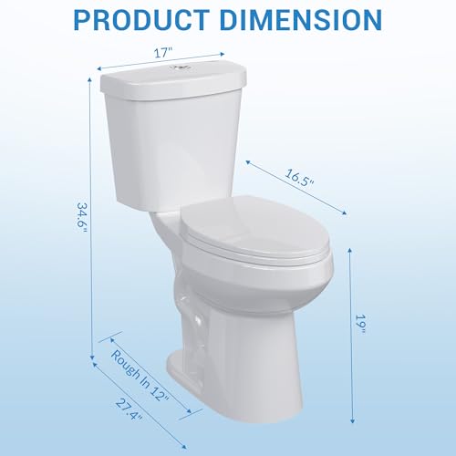 Two-Piece Toilets for Bathrooms Comfort view 2