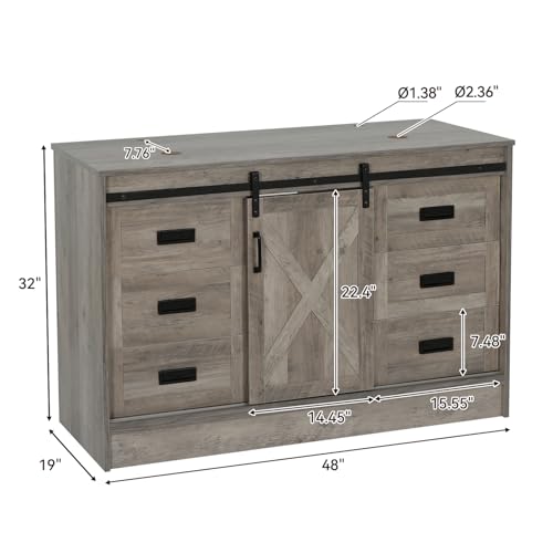 SOLIDEE 48" Barn Door Bathroom view 2