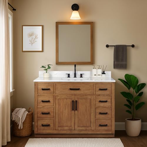XWNE 48-inch Dark Walnut Bathroom view 4