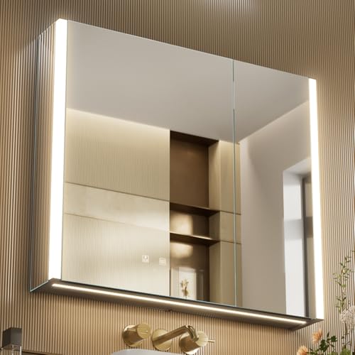 KWW LED Lighted Bathroom Medicine
