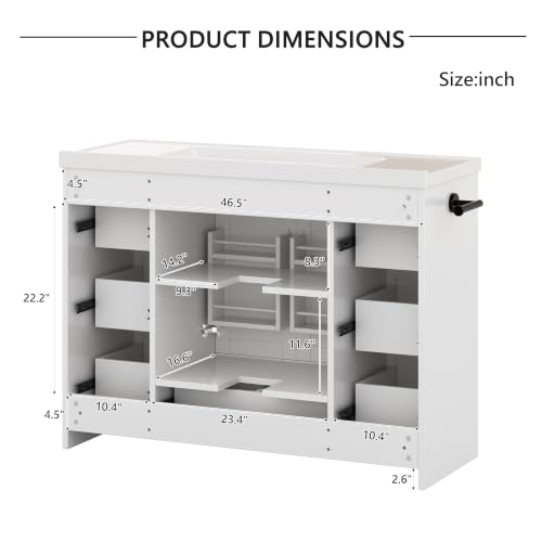Bellemave 48" Bathroom Vanity with view 5