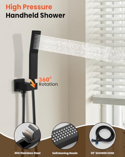 gotonovo Rainfall Bathroom Shower System view 4