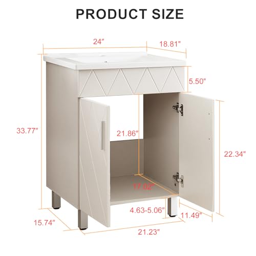 Bathroom Vanity with Sink 24 view 2