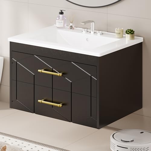 GAOMON 30" Floating Vanity with view 5