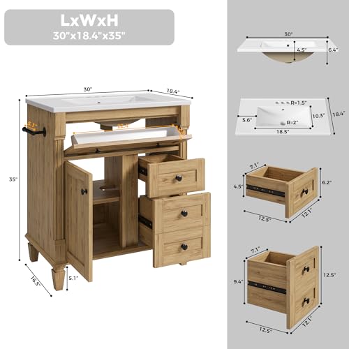 LIKIMIO 30 Inch Bathroom Vanity view 2