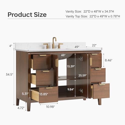 DELUXE LIVING 48 Inch Bathroom view 2