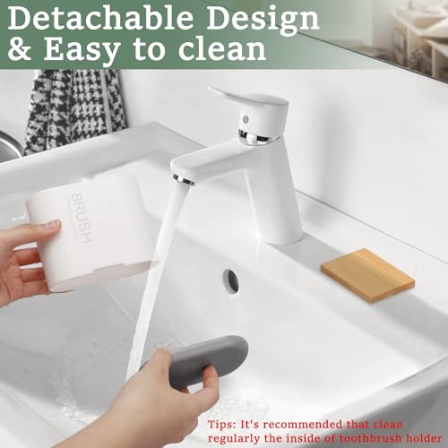 Bamboo Toothbrush Holder for Bathrooms view 3