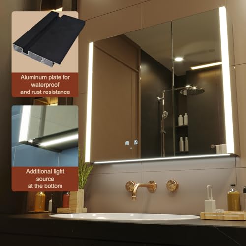 KWW LED Lighted Bathroom Medicine view 5